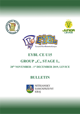 Eybl Ce U15 Group „C„ Stage I., Bulletin