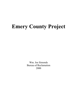 Emery County Project History