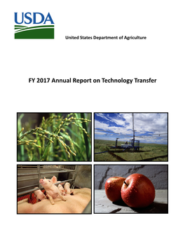 FY 2017 Annual Report on Technology Transfer Disclaimers