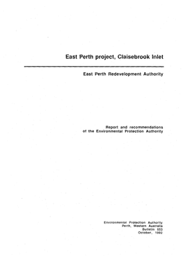 East Perth Project, Ciaisebrook Inlet