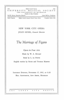 The Marriage of Figaro