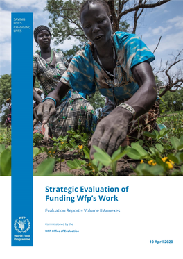 Strategic Evaluation of Funding Wfp's Work