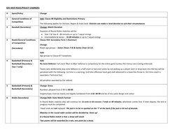 SSV Rule Changes 2019