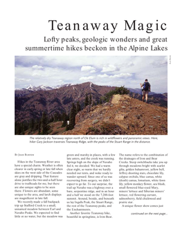 Teanaway Magic Lofty Peaks, Geologic Wonders and Great Summertime Hikes Beckon in the Alpine Lakes AUER B LAN A