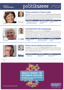 Hasselfeldt Führt CSU-Landesgruppe Gerda Hasselfeldt (60) Ist Neue Vorsitzende Der CSU-Landesgruppe Im Deutschen Bundestag
