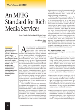 An MPEG Standard for Rich Media Services