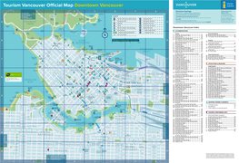 Tourism Vancouver Official Map Downtown Vancouver