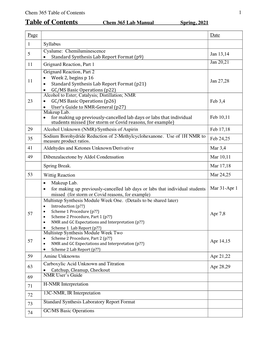 Chem365 Labbook-2021