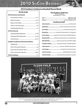 2010 Socon Baseball