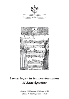 Concerto Per La Transverberazione Di Sant'agostino