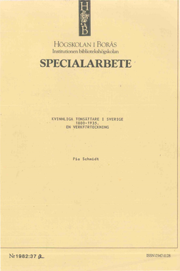 Specialarbete