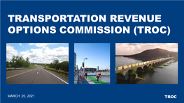 Transportation Revenue Options Commission (Troc)