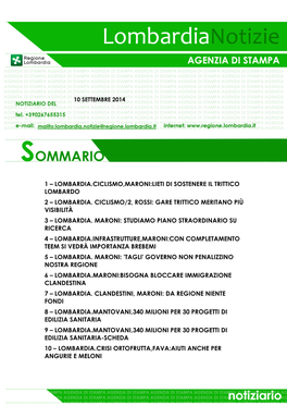 Lombardia. Ciclismo/2, Rossi: Gare Trittico Meritano Più Visibilità 3 – Lombardia