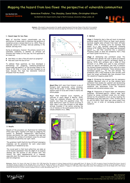 Mapping the Hazard from Lava Flows: the Perspective of Vulnerable Communities