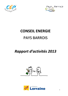 Rapport Activités CEIP Pays Barrois 2013