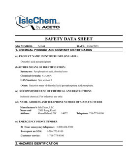 Safety Data Sheet