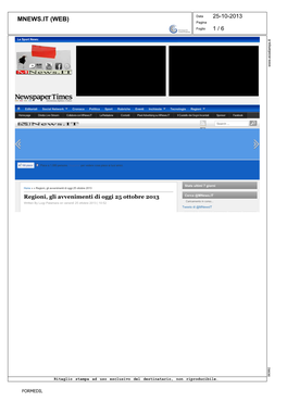 MNEWS.IT (WEB) Data 25-10-2013 Pagina Foglio 1 / 6