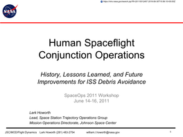 Human Spaceflight Conjunctions