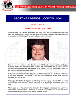 Jocky Wilson
