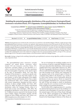 Modeling the Potential Geographic Distribution of the Poorly