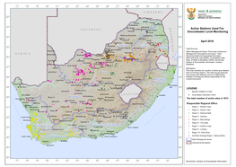 April 2016 Active Stations Used for Groundwater Level Monitoring