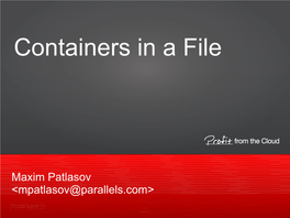 Containers in a File