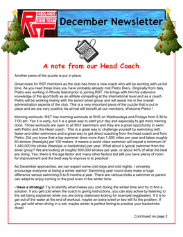 Head Coach…Continued