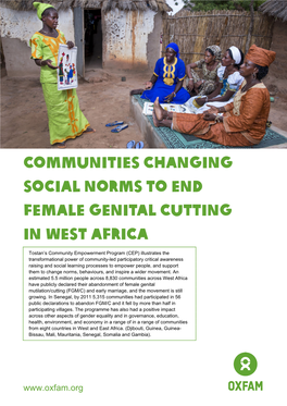 Communities Changing Social Norms to End Female Genital Cutting in West Africa