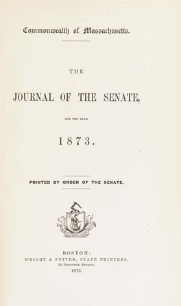 Journal of the Senate, 1 8 7 3