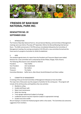 Friends of Baw Baw National Park Inc