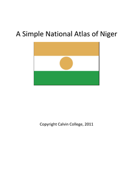 A Simple National Atlas of Niger
