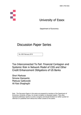 Discussion Paper Series