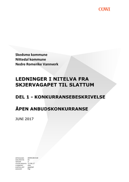 Ledninger I Nitelva Fra Skjervagapet Til Slattum