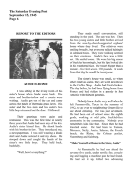 The Saturday Evening Post September 15, 1945 Page 6