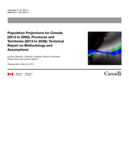 Population Projections for Canada (2013 to 2063), Provinces And