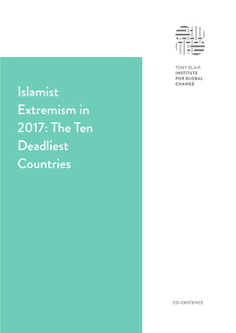 Islamist Extremism in 2017: the Ten Deadliest Countries