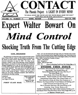 Expert Walter Bowart on Mind Control—Shocking Truth from the Cutting Edge