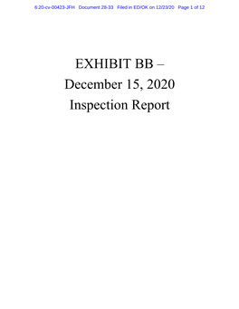 2020-12-15 Inspection Jeff Lowe Exh BB