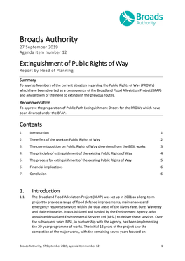 Extinguishment of Public Rights of Way Ba270919