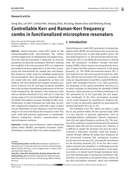 Controllable Kerr and Raman-Kerr Frequency Combs in Functionalized