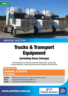 Trucks & Transport Equipment