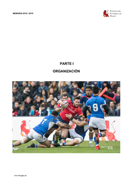 MEMORIA 2018 / 2019 Anuario Memoria 2018-2019 Federación Española De Rugby