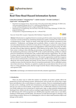 Real-Time Road Hazard Information System