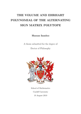 The Volume and Ehrhart Polynomial of the Alternating Sign Matrix Polytope