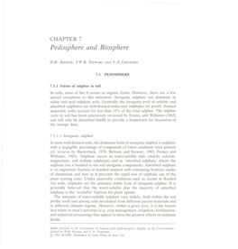 Pedosphere and Biosphere