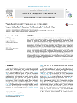 Virus Classification in 60-Dimensional Protein Space