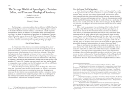 The Strange Worlds of Apocalyptic, Christian Ethics, and Princeton