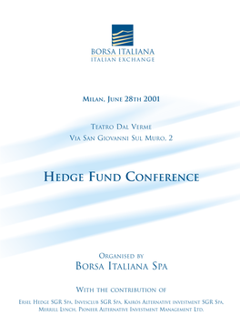Hedge Fund Conference