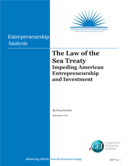 The Law of the Sea Treaty Impeding American Entrepreneurship and Investment