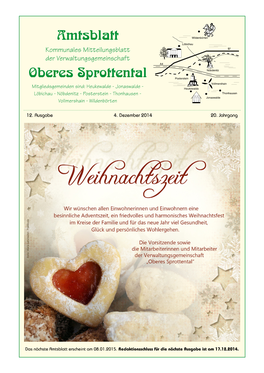 Amtsblatt Oberes Sprottental